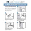 Picture of TCP Global Salon World Safety 100 Kids Face Shields with Glasses Frames (20 Packs of 5) - 5 Colors, 20 Each - Protective Children's Full Face Shields to Protect Eyes Nose Mouth - Anti-Fog PET Plastic