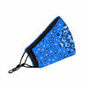 Picture of Washable Face Mask with Adjustable Ear Loops & Nose Wire - 3 Layers, Made in USA (Blue Paisley)