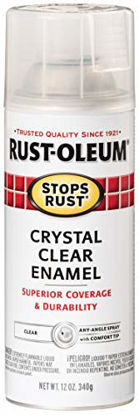 Picture of Rust-Oleum 7701830 - 6 PK Stops Rust Spray Paint, Enamel, 12 Fl. Oz. Aerosol Can, Gloss Crystal Clear (Pack of 6)