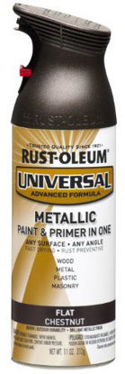 Picture of Rust-Oleum 271471 Universal All Surface Spray Paint, 11 oz, Flat Metallic Chestnut