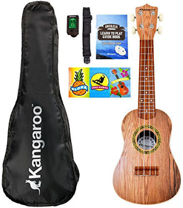 Picture of 22.5" Ukulele with Electronic Tuner, Strap, Picks, Carrying Case & Songbook