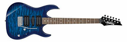 Picture of Ibanez 6 String Solid-Body Electric Guitar, Right, Blue (GRX70QATBB)