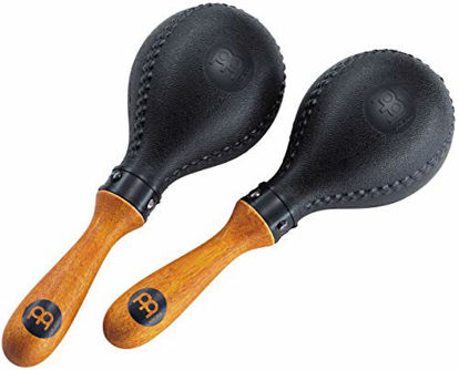Picture of Maracas, Standard Concert Size with All-weather Synthetic Shells and Wooden Handles - NOT MADE IN CHINA - Great for Live Performances and Recording Sessions, 2-YEAR WARRANTY
