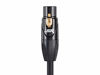 Picture of Monoprice XLR Male to XLR Female Cable [Microphone & Interconnect] - 15 Feet | Gold Plated, 16AWG - Stage Right Series Black