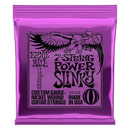 Picture of Ernie Ball 7-String Power Slinky Nickel Wound Set, .011 - .058