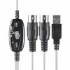 Picture of TENINYU USB to MIDI Cable Converter 2 in 1 PC to Synthesizer Music Studio Keyboard Interface Wire Plug Controller Adapter Cord 16 Channels Supports Computer Laptop Windows and Mac