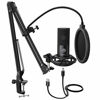 Picture of FIFINE Studio Condenser USB Microphone Computer PC Microphone Kit with Adjustable Scissor Arm Stand Shock Mount for Instruments Voice Overs Recording Podcasting YouTube Karaoke Gaming Streaming-T669