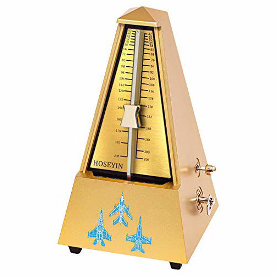 thumbnail image 2 of HOSEYIN Mechanical Metronome For Piano, Guitar, Violin – 40-208 BPM With Bell Sounds, Pink & Other Colors 2 of 10