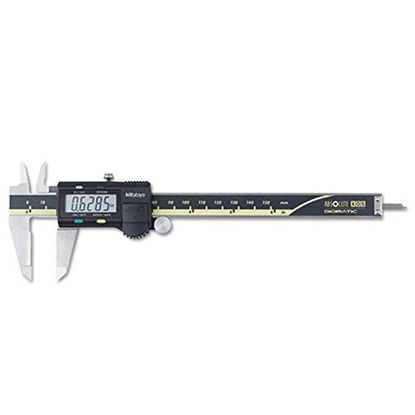Picture of Mitutoyo 500-196-30 Advanced Onsite Sensor (AOS) Absolute Scale Digital Caliper, 0 to 6"/0 to 150mm Measuring Range, 0.0005"/0.01mm Resolution, LCD