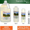Picture of Glycerin Vegetable - 1 Gallon (10.75 lbs or 172oz net wt) - Non GMO - RSPO - Sustainable Palm Based - USP - KOSHER - PURE - Pharmaceutical Grade - safety sealed HDPE container with resealable cap