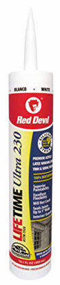 Picture of Red Devil 0770 Lifetime Ultra 230 Premium Elastomeric Acrylic Latex Sealant, 10.1 oz, White