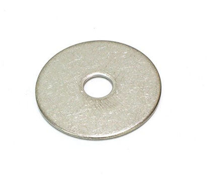 Picture of 1/2" x 2" OD Stainless Fender Washer, (100 Pack) - Choose Size, by Bolt Dropper, 18-8 (304) Stainless Steel.
