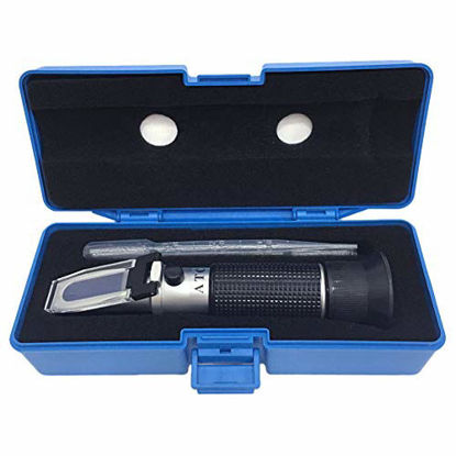 Picture of Brix Refractometer with ATC, Dual Scale - Specific Gravity & Brix, Hydrometer in Wine Making and Beer Brewing, Homebrew Kit