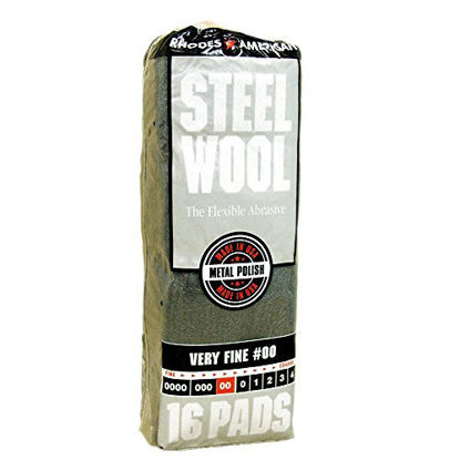 Picture of Homax - 33873161028 Steel Wool, Very Fine Grade #00,16 Pads
