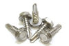 Picture of #10 x 1/2" Stainless Hex Washer Head Self Drilling Screws, (100pc), 410 Stainless Steel Self Tapping Choose Size and Qty