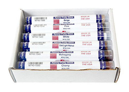 Picture of Mohawk Epoxy Putty Stick 12 Pk Assortment (All Colors) for Permanently Repairing Wood and Other Hard Surfaces (M743-1200)