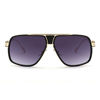 Picture of AEVOGUE Sunglasses For Men Goggle Alloy Frame Brand Designer AE0336 (Gold&Gray, 62)
