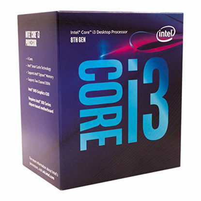 Picture of Intel Core i3-8100 Desktop Processor 4 Cores up to 3.6 GHz Turbo Unlocked LGA1151 300 Series 95W