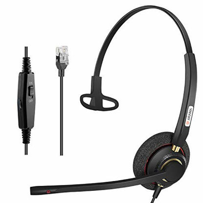 Picture of Arama Cisco Headset with Noise Canceling Microphone Mute Switch Telephone Headset for Cisco IP Phones: 6941, 7841, 7861, 7941, 7942, 7945, 7960, 7961, 7962, 7965, 8845, 8945,M12 M22 etc