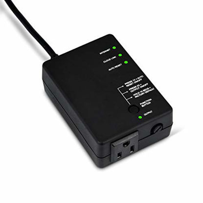Picture of ezOutlet3 - Internet Enabled IP Remote Power Switch with Reboot (AC Power / Single Outlet / iOS / Android / Cloud / Web Controllable) - Newest Model