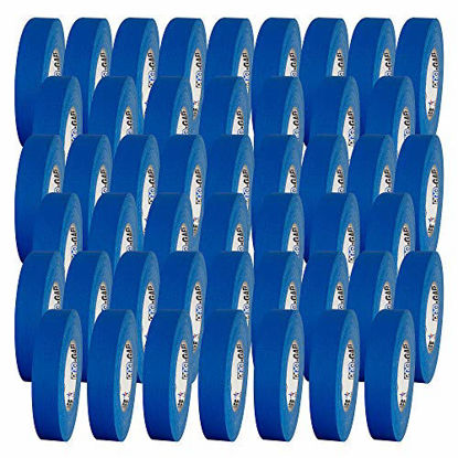 Picture of 1" Width ProTapes Pro Gaff Premium Matte Cloth Gaffer's Tape With Rubber Adhesive, 11 mils Thick, 55 yds Length, Electric Blue (Pack of 48)