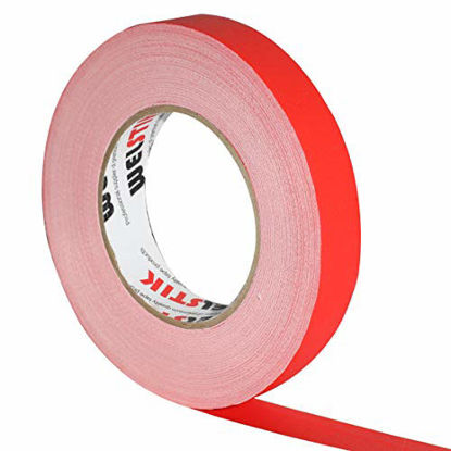 Picture of WELSTIK 1 Pack Red Gaffer Tape,1" X 60 Yards -Gaffers Tape Used for Film,Studio and TV Shooting,Theater,Stage Production,Automotive Industry,Sports Production,Non-Reflective, Easy to Rip
