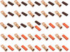 Picture of 25pcs 2/0 Gauge 2/0 AWG x 5/16” Pure Copper UL Listed Cable Lug Terminal Ring Connectors with Dual Wall Adhesive Lined Red + Black Heat Shrink Tubing – by WNI