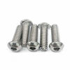 Picture of 1/4-20 x 1" Button Head Socket Cap Bolts Screws, 304 Stainless Steel 18-8, Allen Hex Drive, Bright Finish, Fully Machine Thread, 50 pcs by Eastlo Fastener