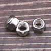 Picture of 1/4-20 Nylon Insert Hex Lock Nuts, Bright Finish304 Stainless Steel 18-8, Pack of 25