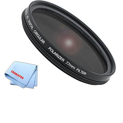 Picture of Tronixpro 77mm Pro Series High Resolution Circular Polarized Filter + Microfiber Cloth