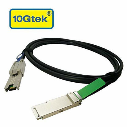 Picture of QSFP(SFF-8436) to MiniSAS(SFF-8088) DDR Cable, 3-Meter 10ft