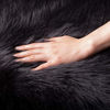 Picture of Ashler Soft Faux Sheepskin Fur Chair Couch Cover Area Rug for Bedroom Floor Sofa Living Room Black Rectangle 2.2 x 4 Feet