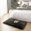Picture of Ashler Soft Faux Sheepskin Fur Chair Couch Cover Area Rug for Bedroom Floor Sofa Living Room Black Rectangle 2.2 x 4 Feet