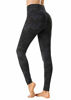 Picture of THE GYM PEOPLE Thick High Waist Yoga Pants with Pockets, Tummy Control Workout Running Yoga Leggings for Women (Small, Camo Dark)