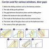Picture of Weather Stripping, Silicone Door Seal Strip Door, Window, 16 Feet Long, White (Width 45mm)