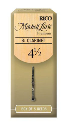 Picture of Mitchell Lurie Premium Bb Clarinet Reeds, Strength 4.5, 5-pack