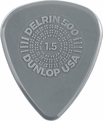 Picture of Jim Dunlop Delrin 500 Prime Grip 1.5mm Guitar Picks (450R1.5)