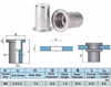 Picture of 50pcs M5 Rivet Nuts Stainless Steel Threaded Rivet Insert Nutsert Rivnuts M5-0.8mm
