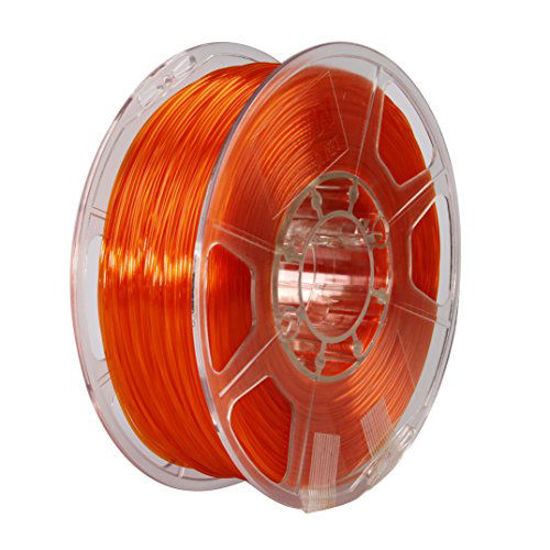 Picture of eSUN 3D 1.75mm PETG Orange Filament 1kg (2.2lb), PETG 3D Printer Filament, Semi-Transparent 1.75mm Orange