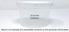 Picture of 190 x 28 mm Clear Perforated Shrink Band for Tubs, Deli Containers, Large Canisters and More. [Compatible Diameter Range: 4 1/4 - 4 11/16"] - Bundle of 1,000