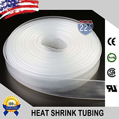 Picture of 100 FT 5/8" 16mm Polyolefin Clear Heat Shrink Tubing 2:1 Ratio