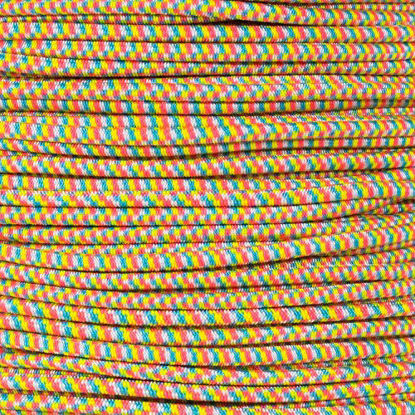 Picture of PARACORD PLANET Elastic Bungee Nylon Shock Cord 2.5mm 1/32", 1/16", 3/16", 5/16", 1/8”, 3/8", 5/8", 1/4", 1/2 inch Crafting Stretch String 10 25 50 & 100 Foot Lengths Made in USA