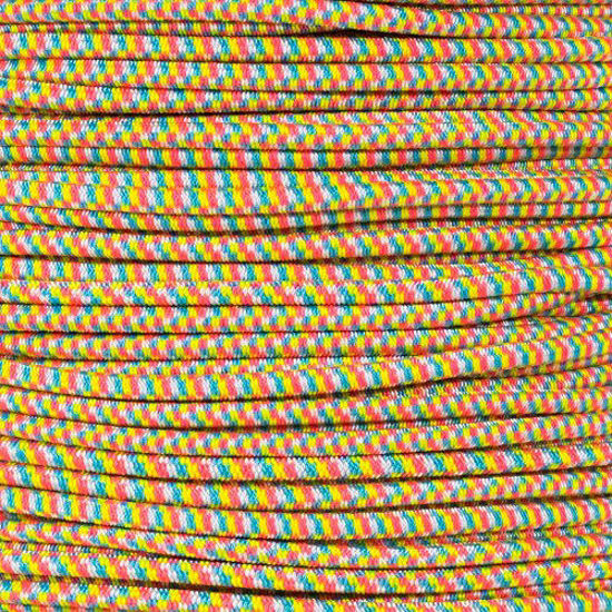 Picture of PARACORD PLANET Elastic Bungee Nylon Shock Cord 2.5mm 1/32", 1/16", 3/16", 5/16", 1/8”, 3/8", 5/8", 1/4", 1/2 inch Crafting Stretch String 10 25 50 & 100 Foot Lengths Made in USA