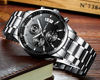 Picture of CRRJUMens Watches Waterproof Stainless Steel Sport Analogue Quartz Watch