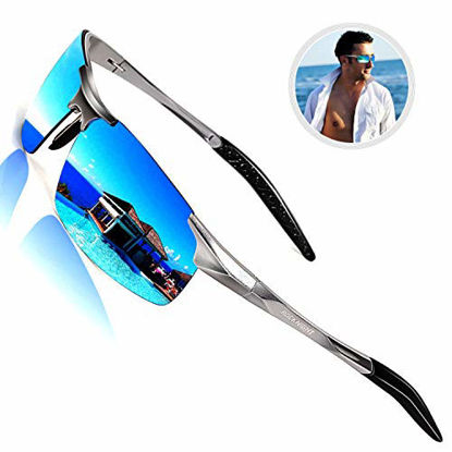 Picture of ROCKNIGHT Driving Polarized Sunglasses Men UV Protection Mirrored Golf Fishing