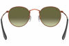 Picture of Ray-Ban RB3447 Metal Round Sunglasses, Shiny Medium Bronze/Green Gradient Brown, 50 mm