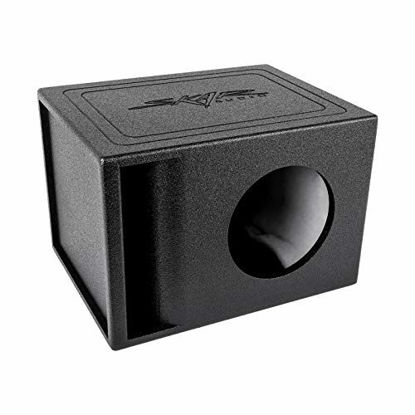Picture of Skar Audio AR1X8V Single 8" Universal Fit Armor Coated Ported Subwoofer Box with Kerf Port