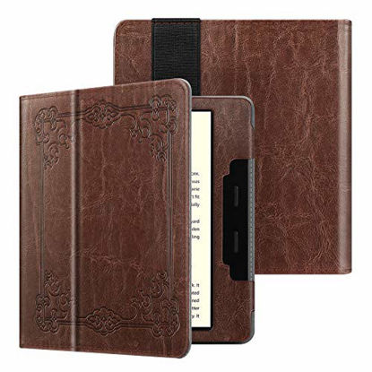 Picture of Fintie Folio Case for All-new Kindle Oasis (10th Generation, 2019 Release and 9th Generation, 2017 Release) - Premium PU Leather Slim Fit Cover with Auto Wake Sleep, Vintage Brown