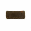 Picture of C.C Winter Fuzzy Fleece Lined Thick Knitted Headband Headwrap Epoxy Button for Face Masks (BHW-1) (A Button New Olive)