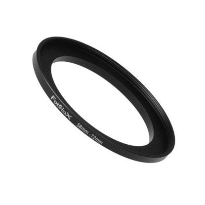 Picture of Fotodiox Metal Step Up Ring, Anodized Black Metal 58mm-72mm, 58-72 mm